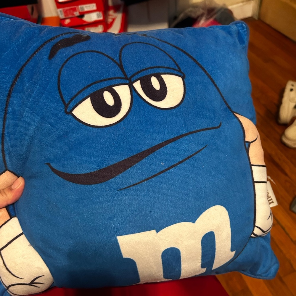 M&M's Blue Character Pillow
